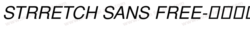 STRRETCH SANS FREE字体转换